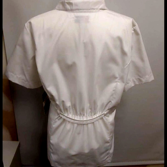 Uniform Shirt Jacket Top 2XL NEW White by Peaches by Peaches Uniforms - Picture 2 of 6